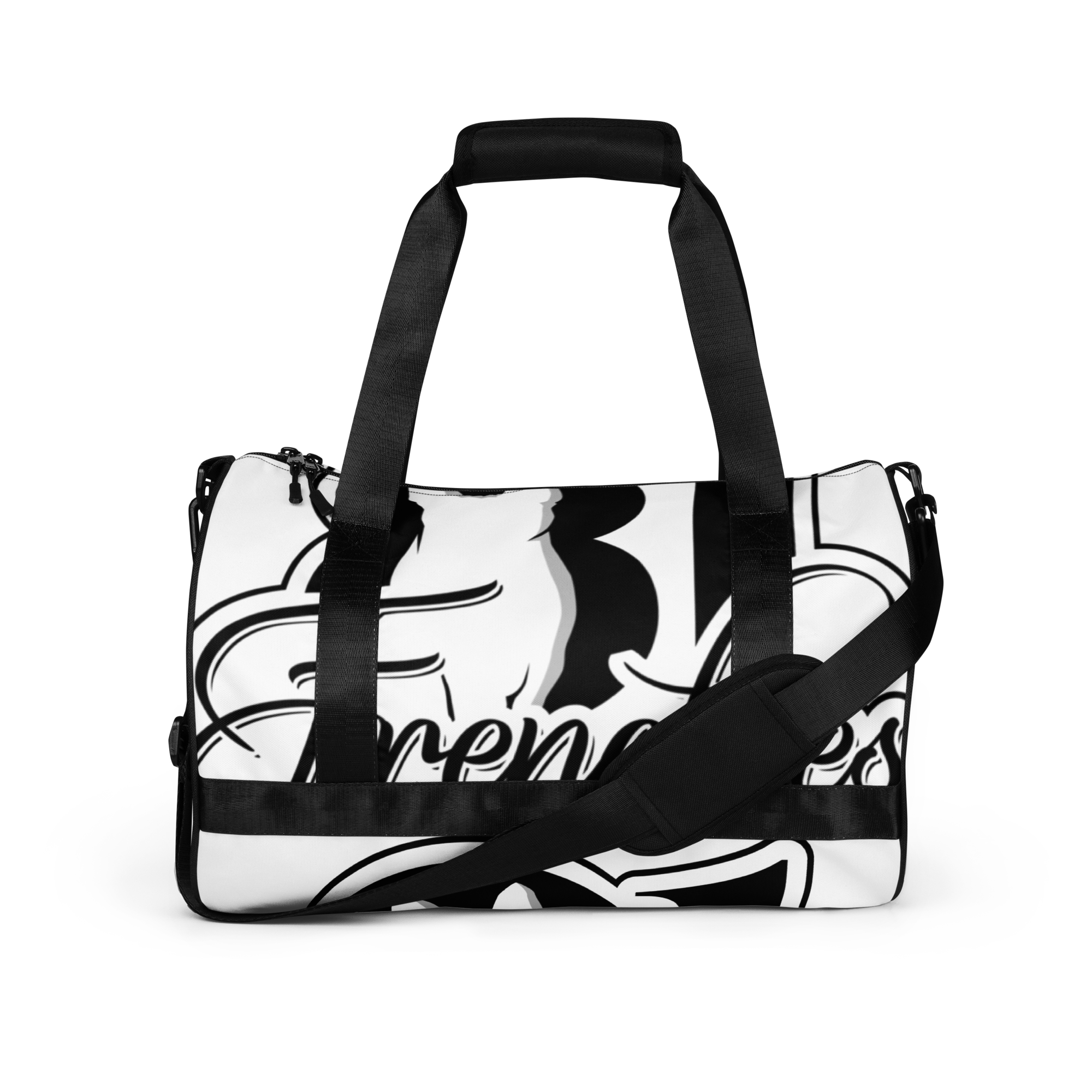 81 Frenchies All-over print gym bag