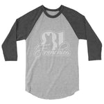 Load image into Gallery viewer, 81 Frenchies 3/4 sleeve raglan shirt (White Logo)
