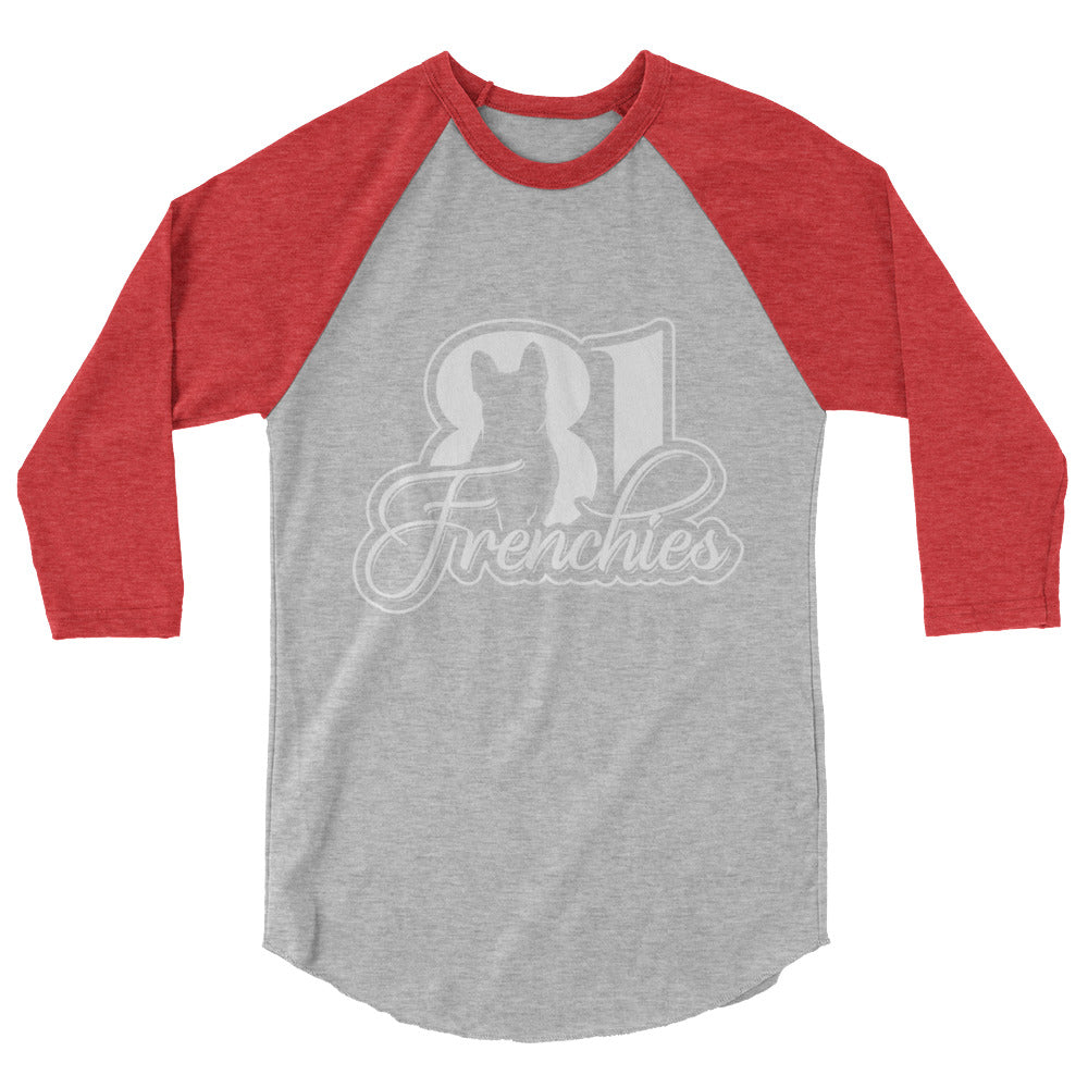 81 Frenchies 3/4 sleeve raglan shirt (White Logo)